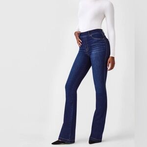 SPANX Midnight Shade Pull-On Flare Jeans Wide-Leg Size 1X /18 waist